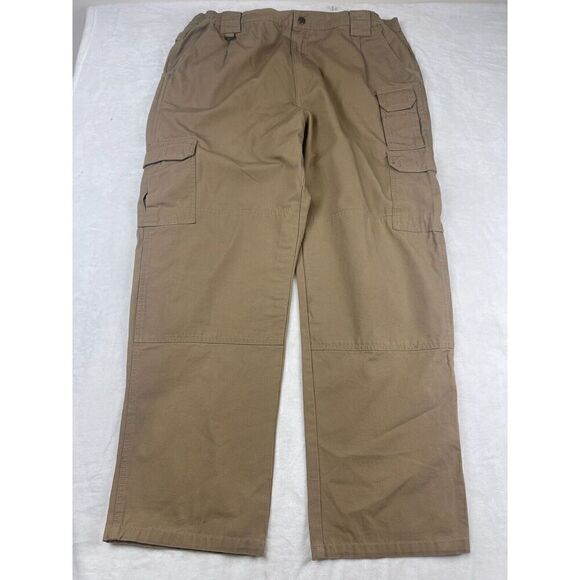 5.11 Tactical Cargo Pants Men's Size 40WxL32 Brown 100% Cotton Pockets High-Rise - Picture 1 of 10